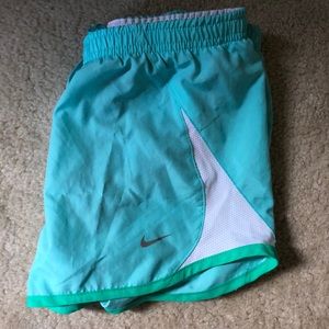 Turquoise Nike Running Shorts